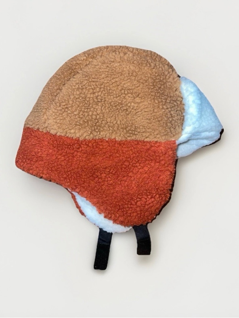 Swiss Tech Kids Sherpa Trapper Hat Brown Cream Rust